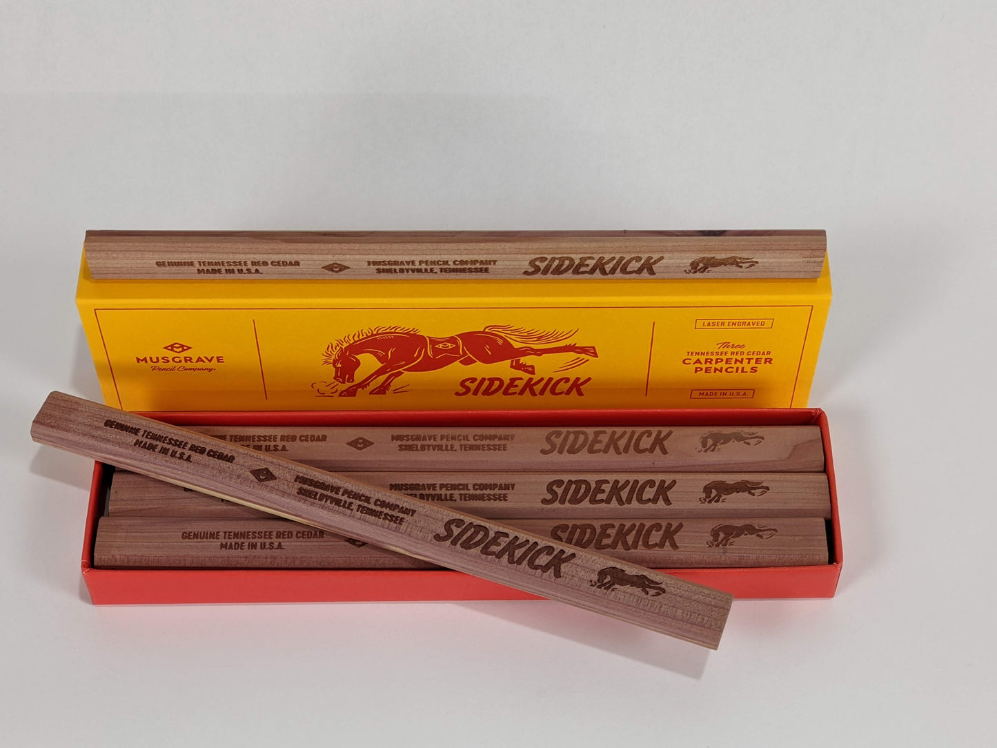 Cedar Carpenters Pencil, Musgrave Pencil, "The Sidekick" by Musgrave Pencil, limited supply