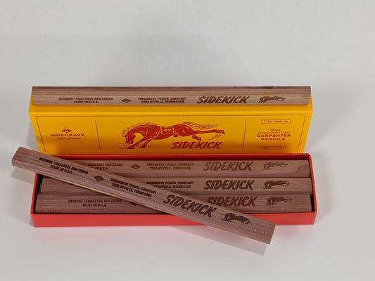 Cedar Carpenters Pencil, Musgrave Pencil, "The Sidekick" by Musgrave Pencil, limited supply