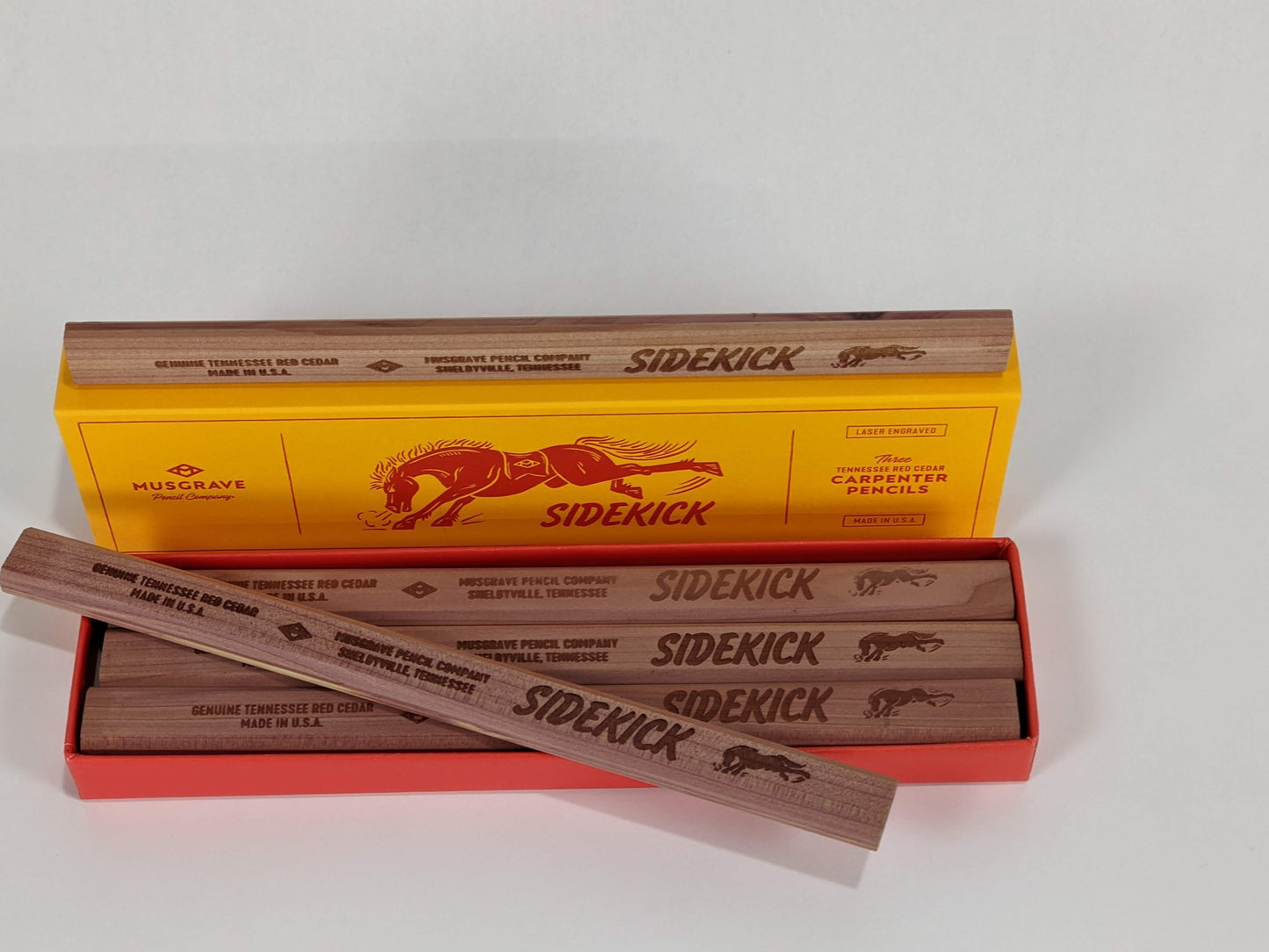 Cedar Carpenters Pencil, Musgrave Pencil, "The Sidekick" by Musgrave Pencil, limited supply