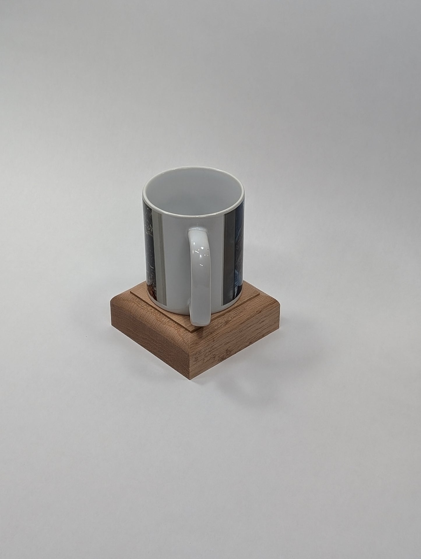 Red Oak Chunky Coaster Set of 4, Classic rounded edge, Protect your furniture, look good!