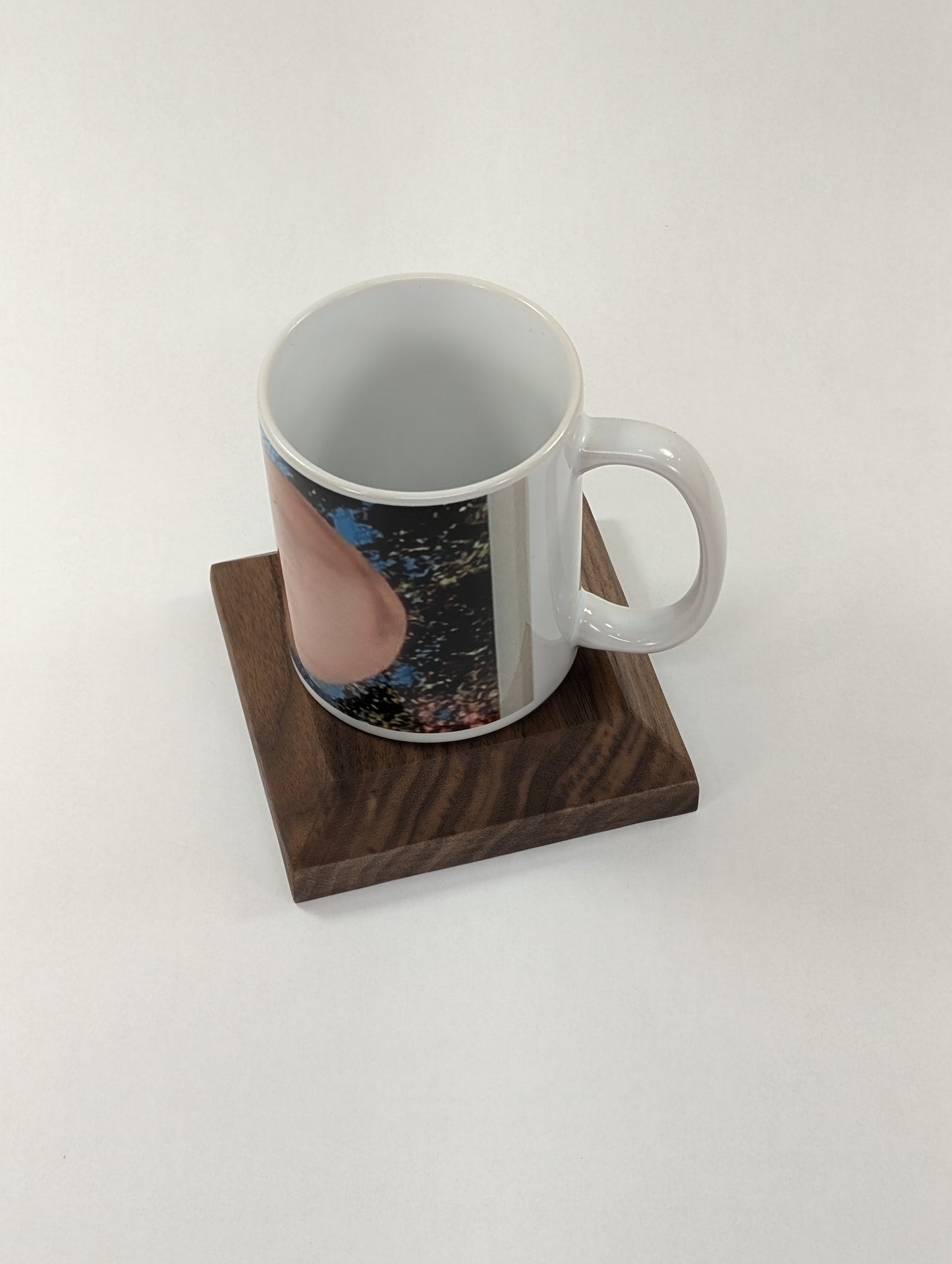 Premium Black Walnut Chunky Coaster, Set of 2, Chamfered Edge, Small Batch, Semi Gloss Finish, Protects your furniture and looks good!
