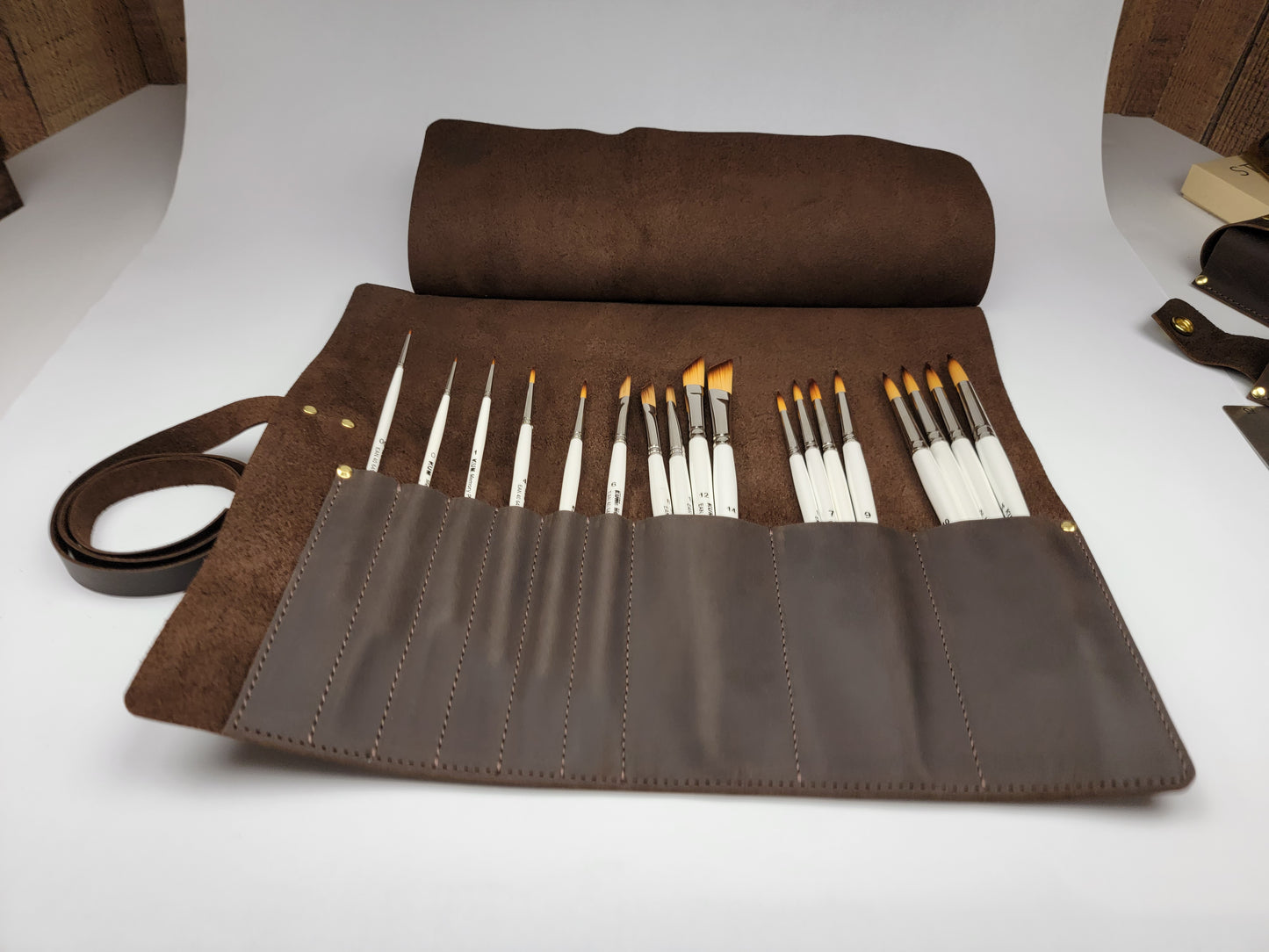 Top Grain Leather Tool Roll