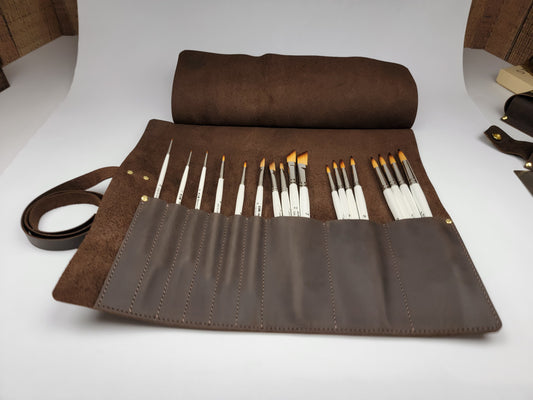 Top Grain Leather Tool Roll