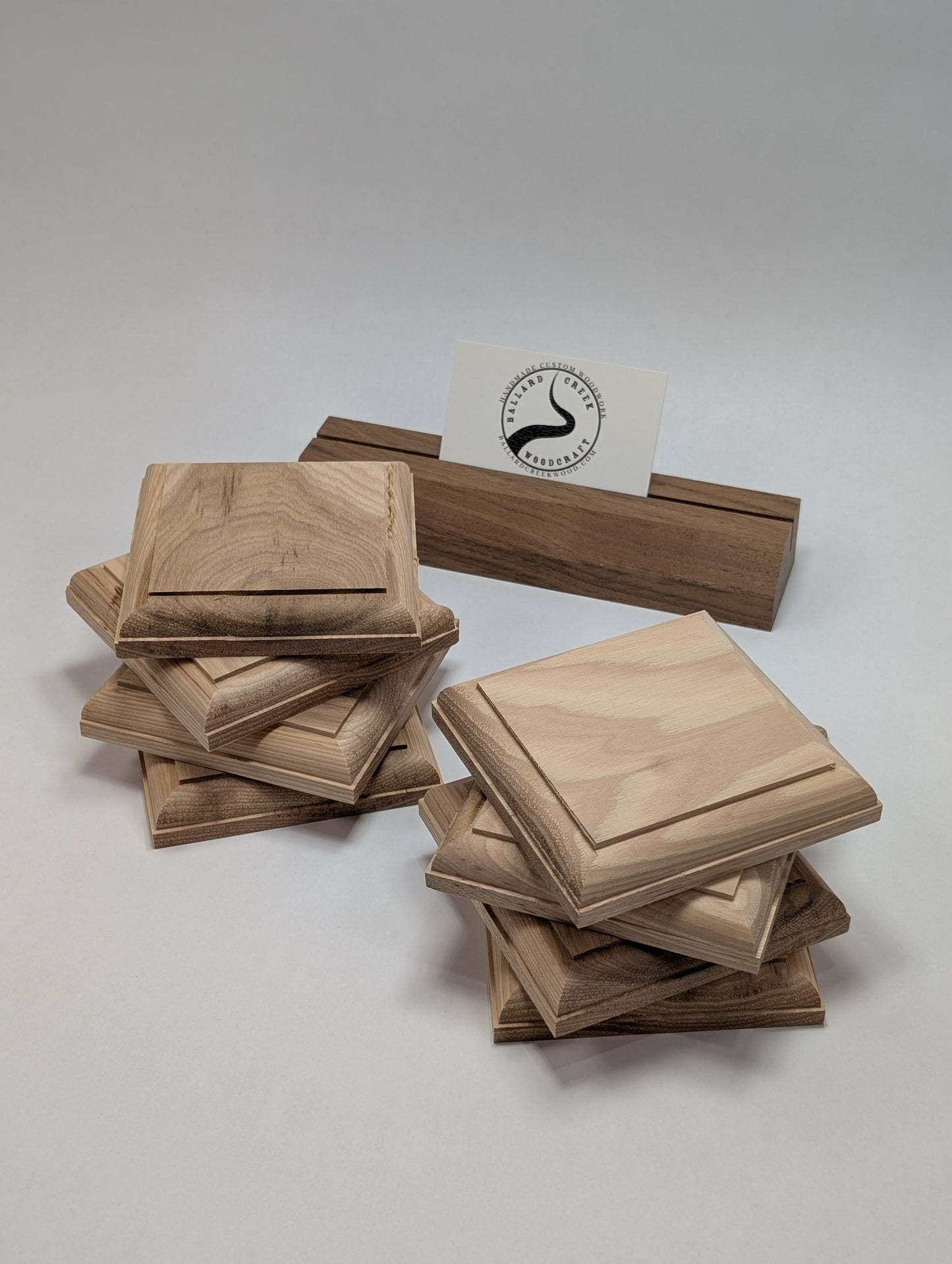 Coaster Set, Limited Edition, Hickory, Set of 4, Upgrade your furniture with exquisite hardwood coasters