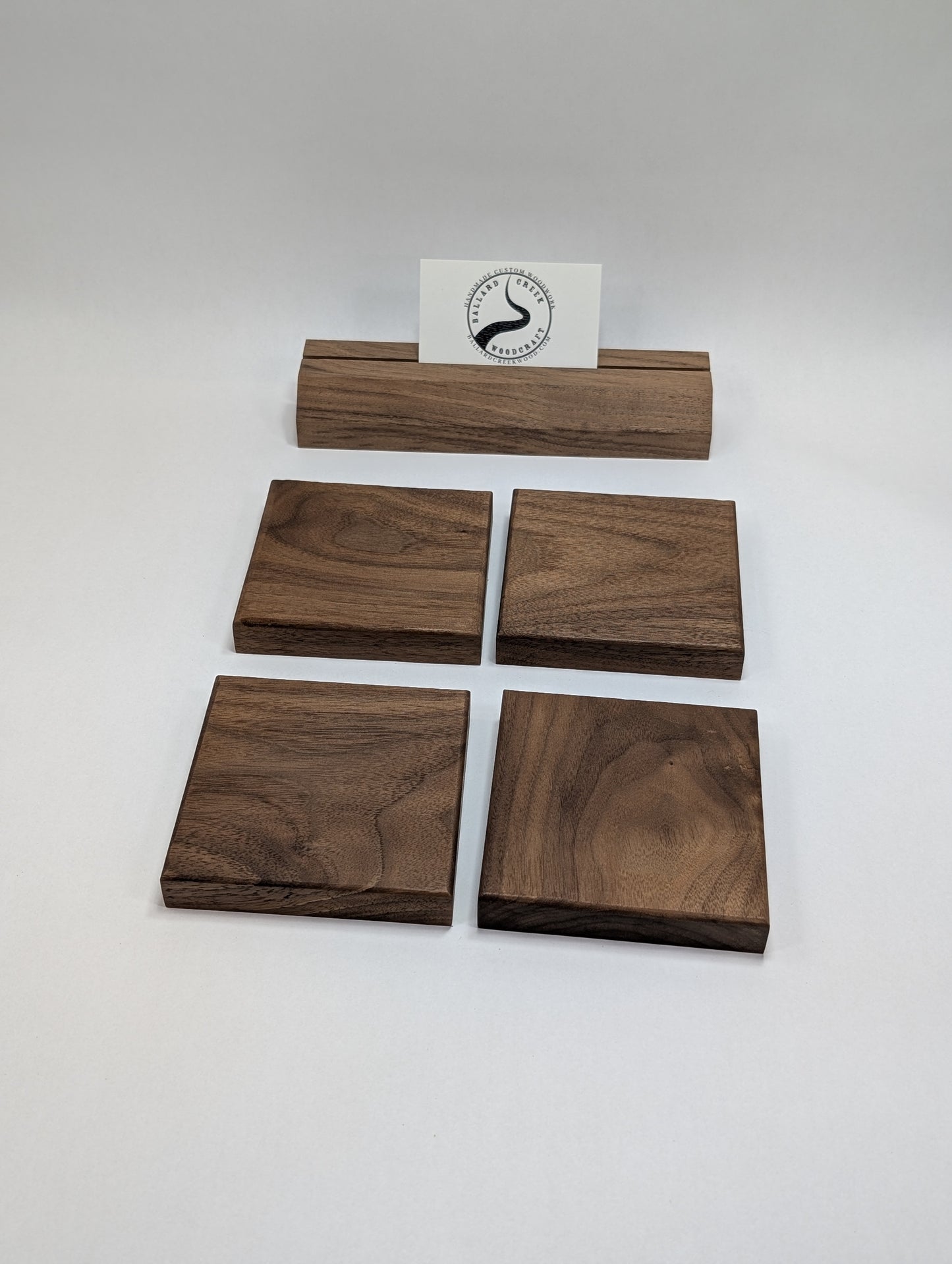 Coaster Set, Limited Edition, Walnut, Set of 4, Upgrade your furniture, exquisite hardwood coasters